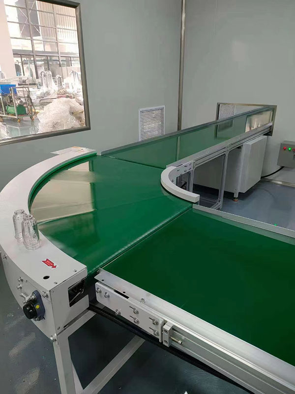 90°轉彎皮帶機組合線